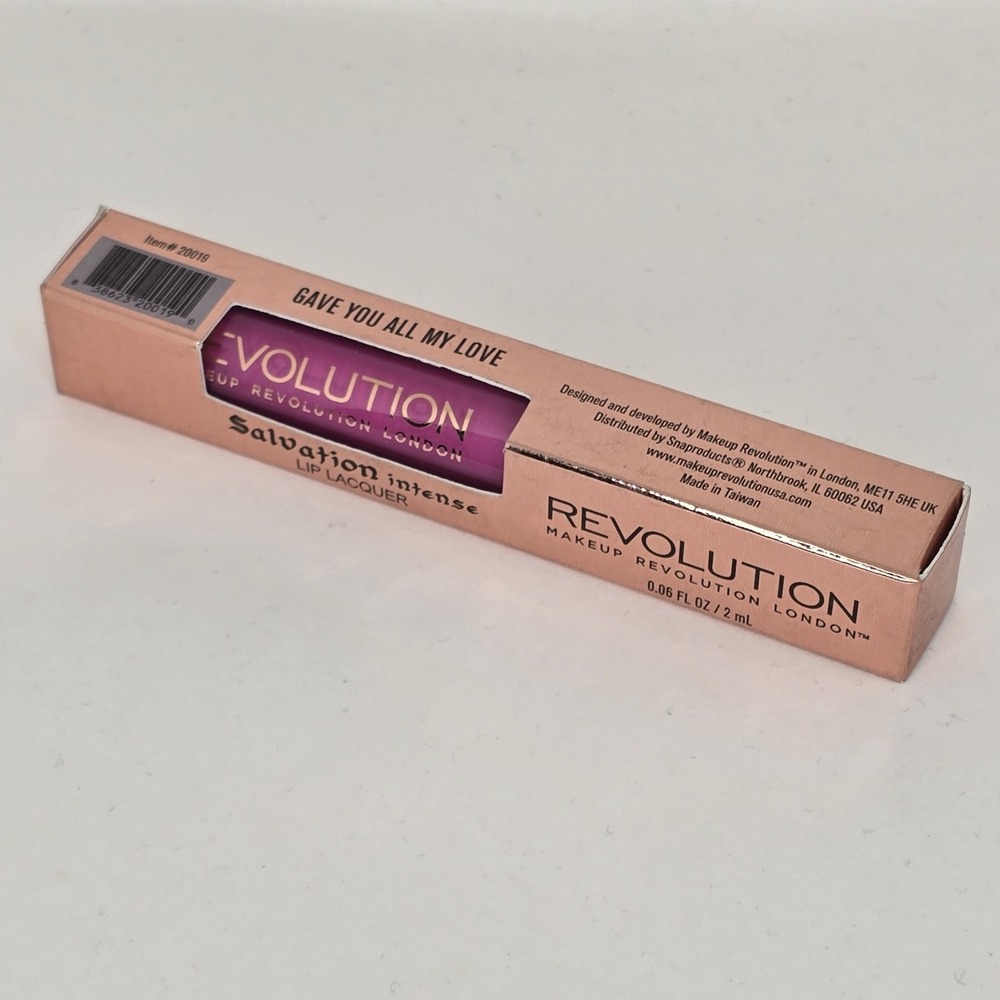 New Gave You All‎ My Love Revolution High Shine Intense Lip Lacquers SALVATION